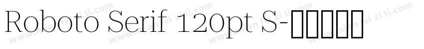 Roboto Serif 120pt S字体转换